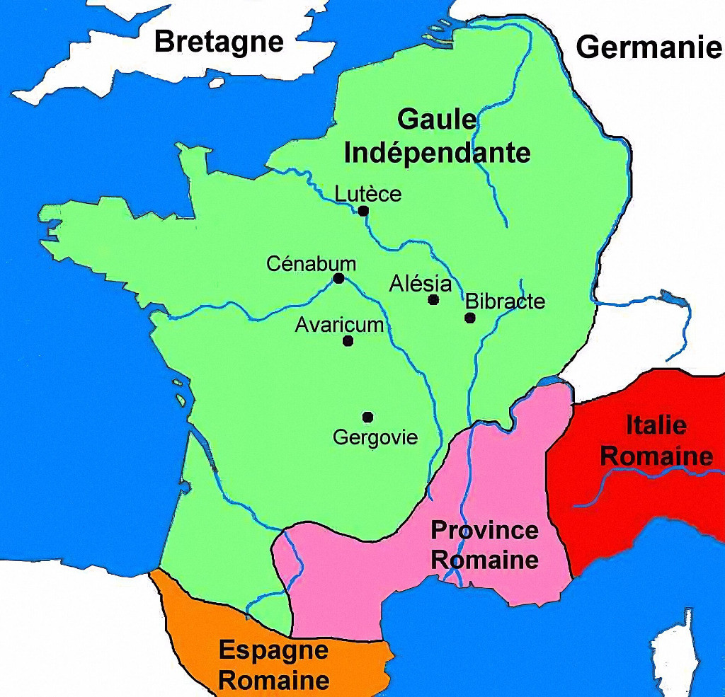 Carte de la Gaule