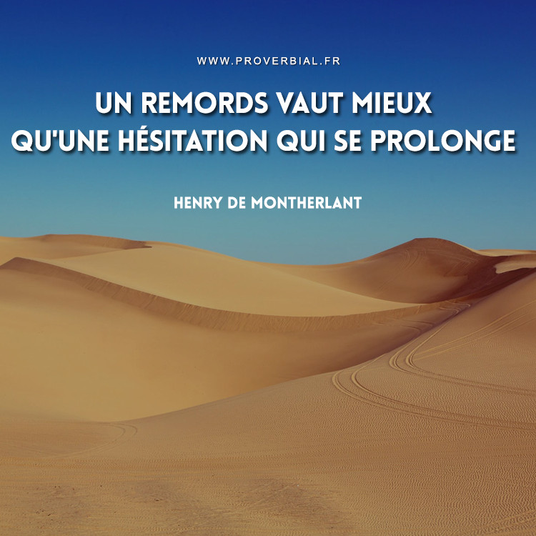 Citation de Henry De Montherlant