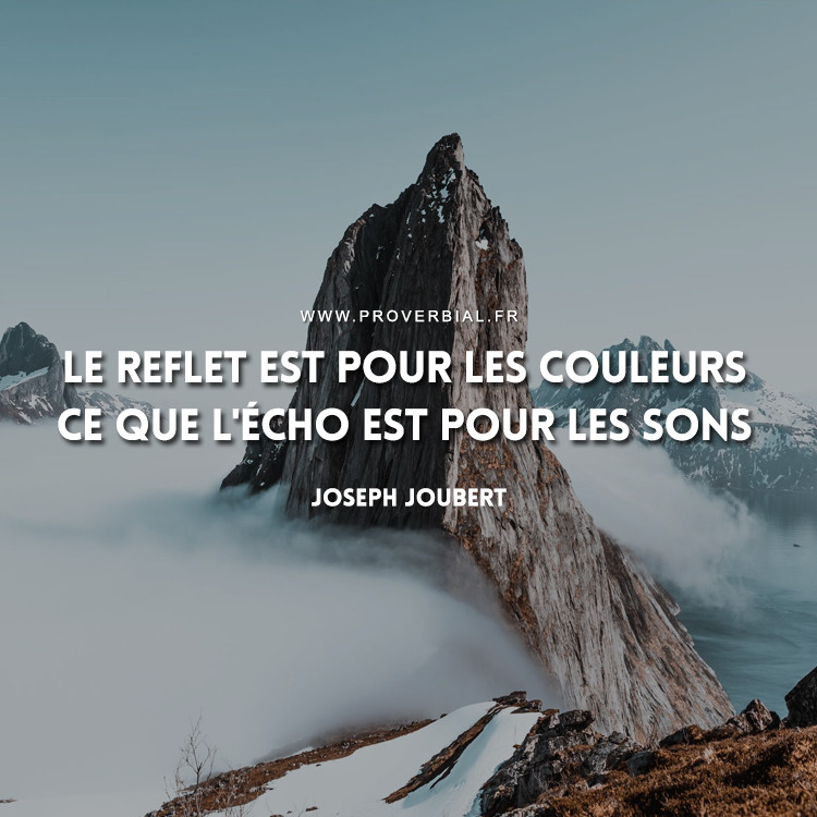 Citation de Joseph Joubert