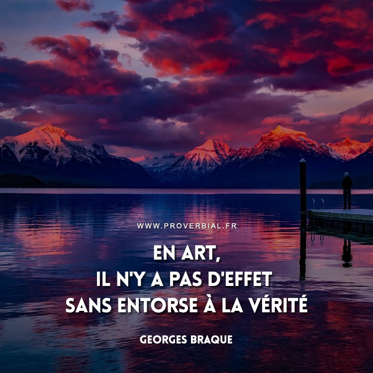 Citation de Georges Braque