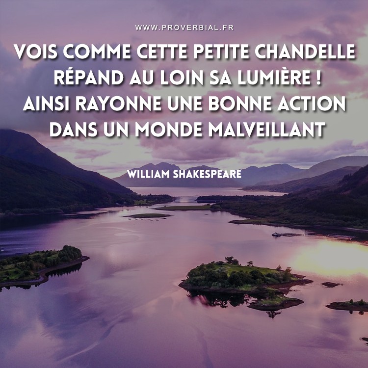 Citation De William Shakespeare Sur La Bienveillance