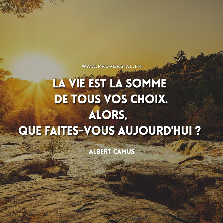 Citation D Albert Camus Sur La Vie Et Les Choix Citation D Albert Camus Sur La Vie Et Les Choix