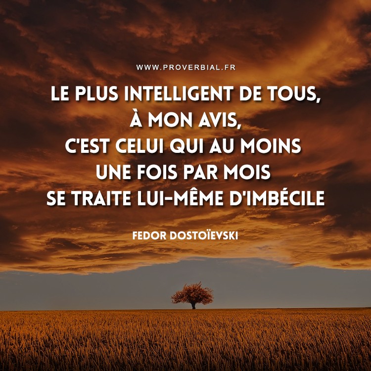 Citation De Fedor Dostoievski