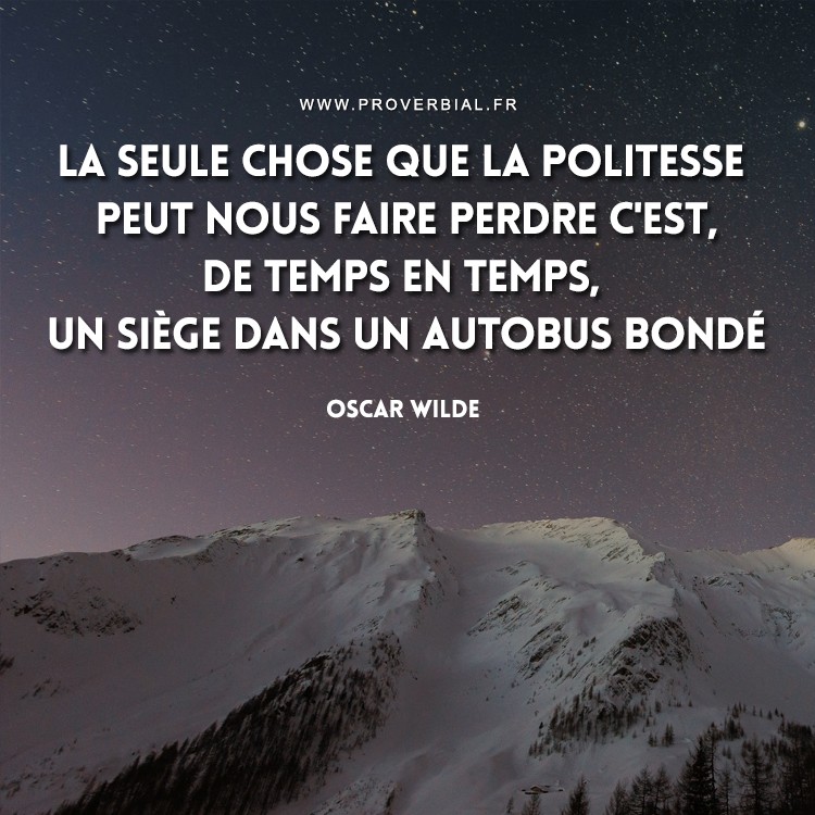 Citation De Oscar Wilde