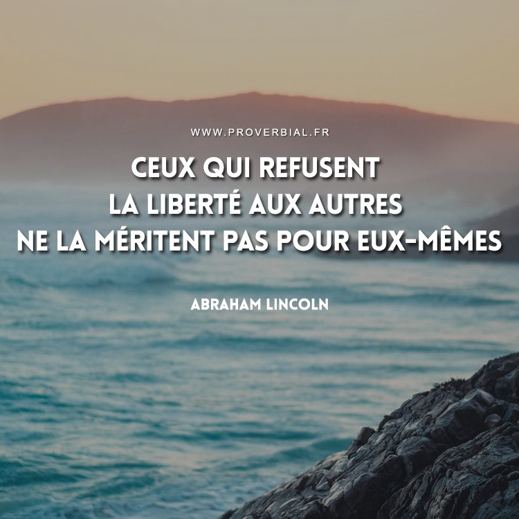 Citation De Abraham Lincoln