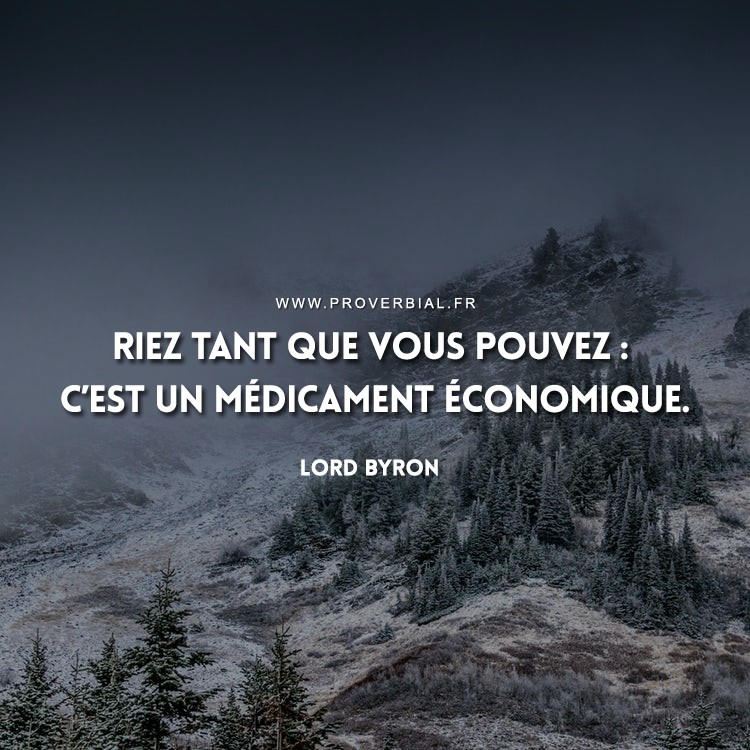 Citation de Lord Byron
