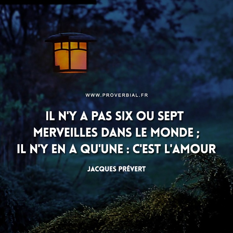 Citation de Jacques Prévert
