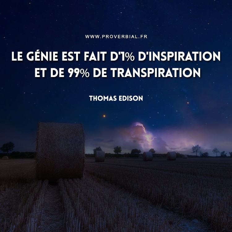 Citation de Thomas Edison