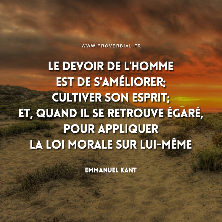 Citation de Emmanuel Kant