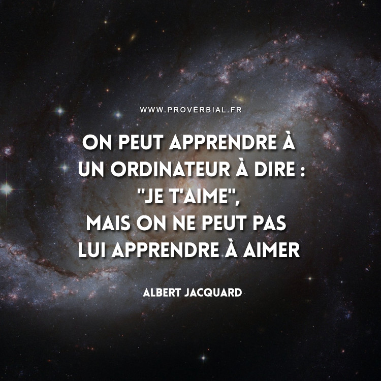 Citation de Albert Jacquard