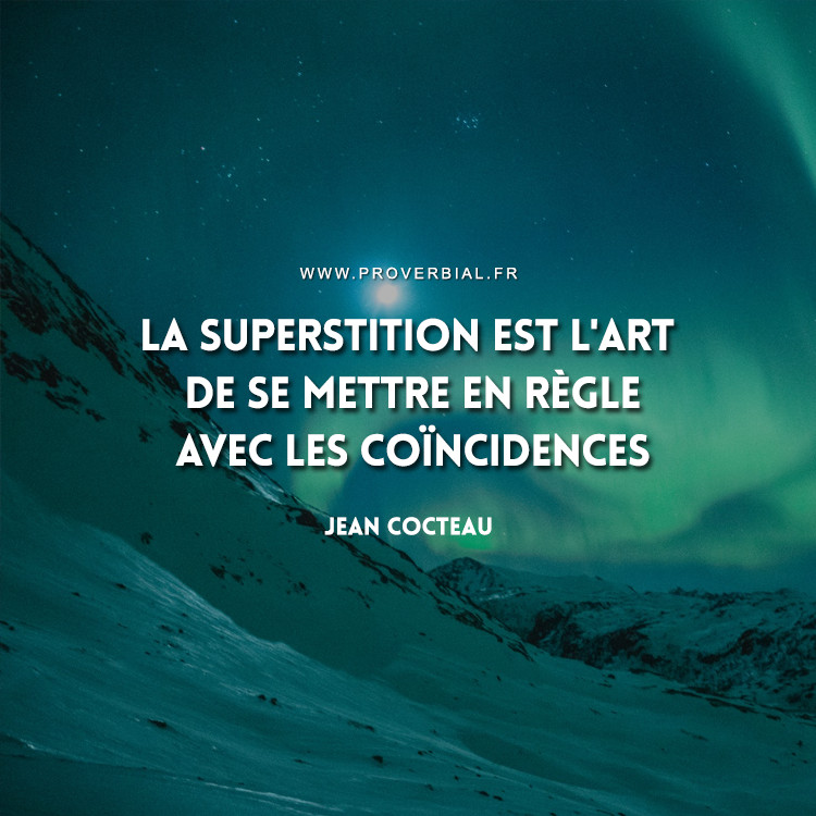 Citation de Jean Cocteau