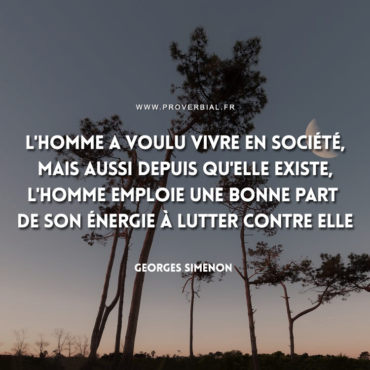 Citation de Georges Simenon