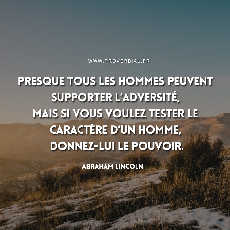 Citation De Abraham Lincoln 14 Janvier 18