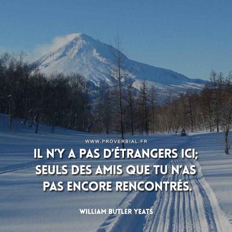 Citation de William Butler Yeats