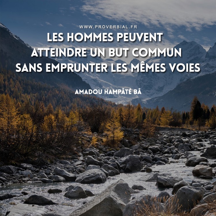 Citation de Amadou Hampâté Bâ