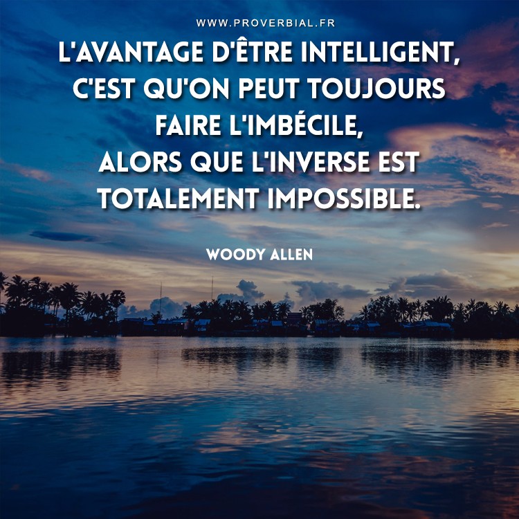 Citation de Woody Allen