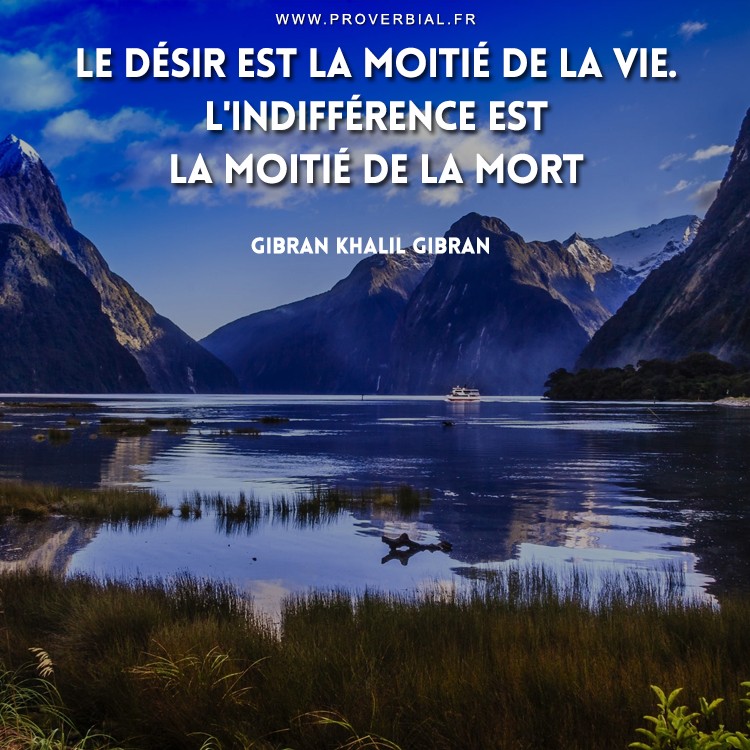 Citation de Gibran Khalil Gibran