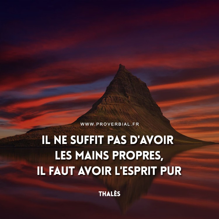 Citation de Thalès