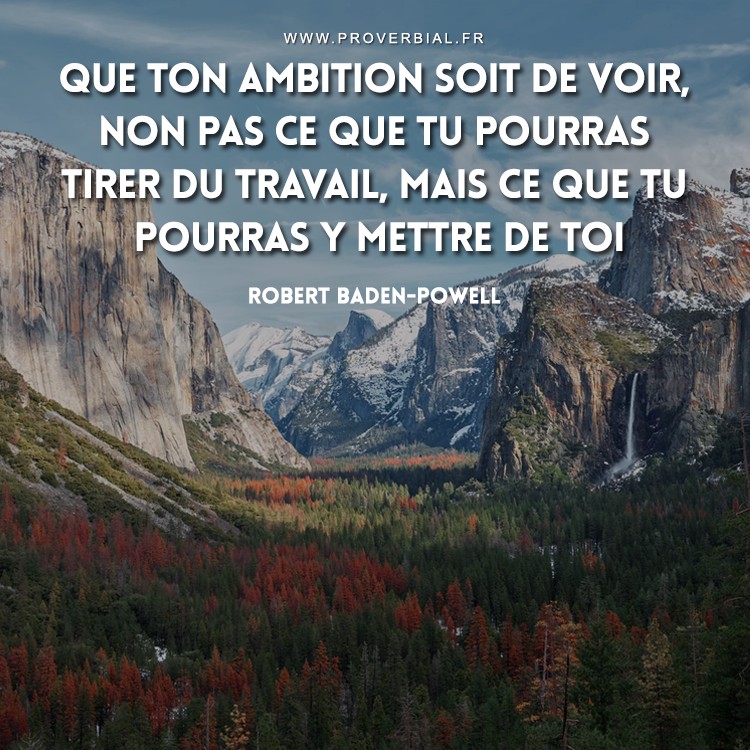 Citation De Robert Baden Powell 26 Novembre 18