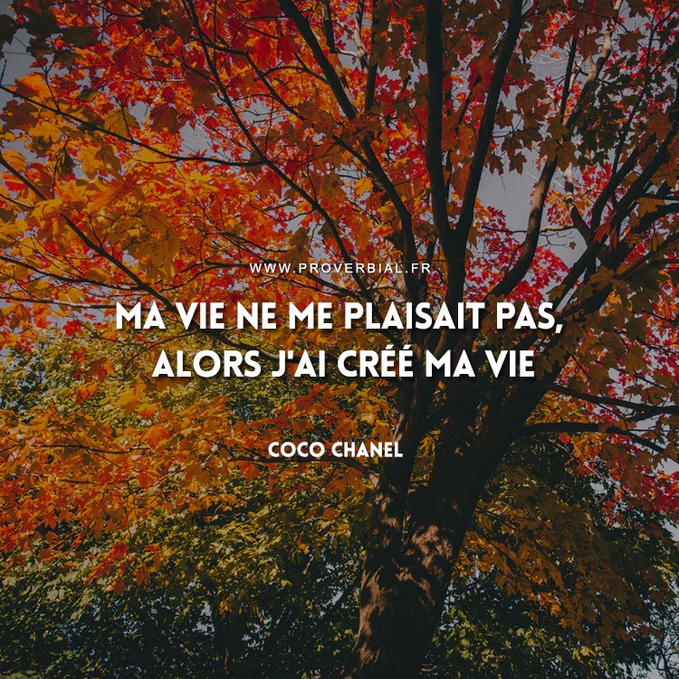 Citation de Coco Chanel