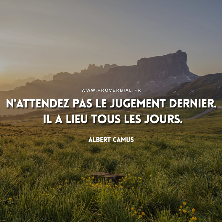 Citation de Albert Camus