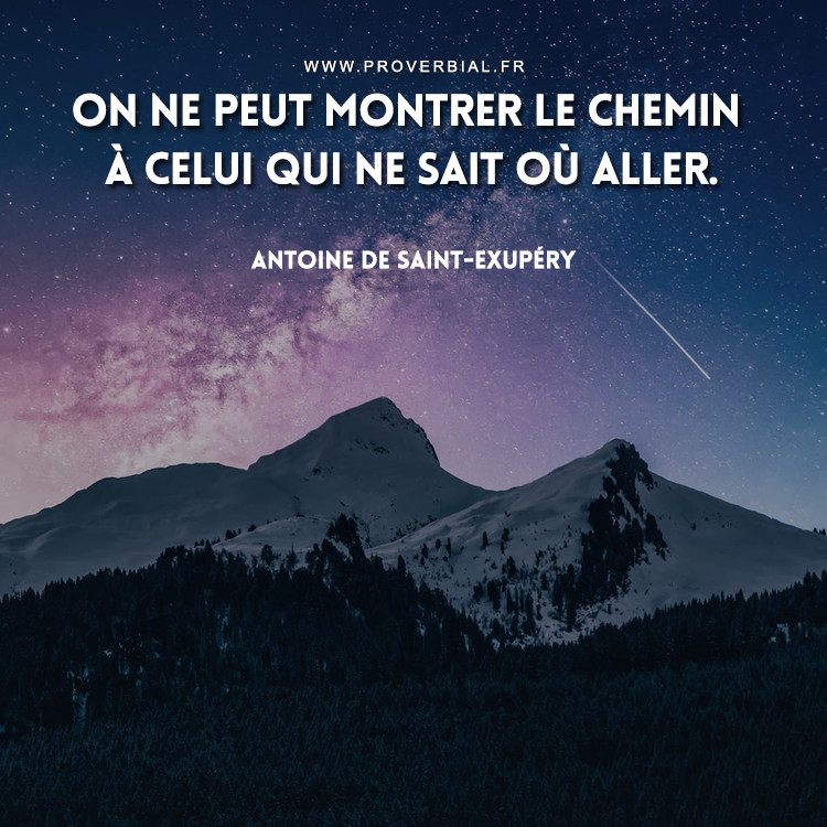 Citation de Antoine De Saint-Exupéry