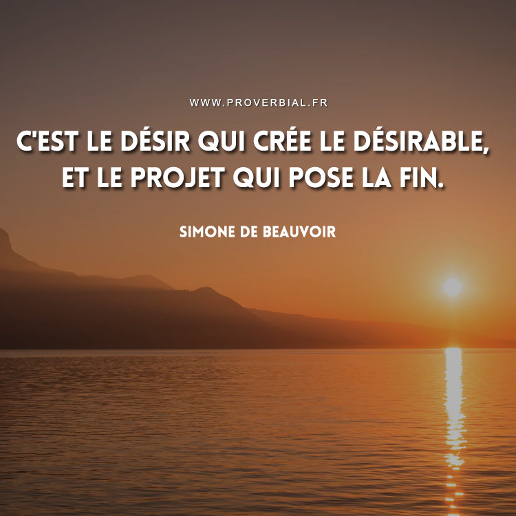 Citation de Simone De Beauvoir