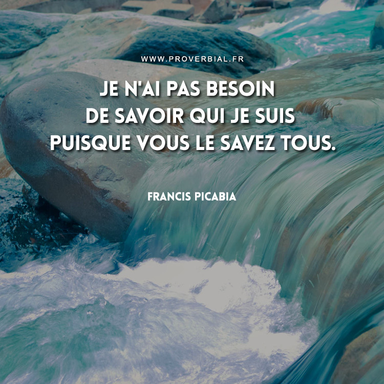 Citation de Francis Picabia
