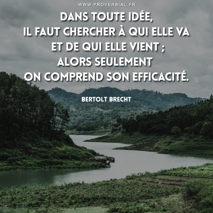 Citation De Bertolt Brecht 30 Novembre 19