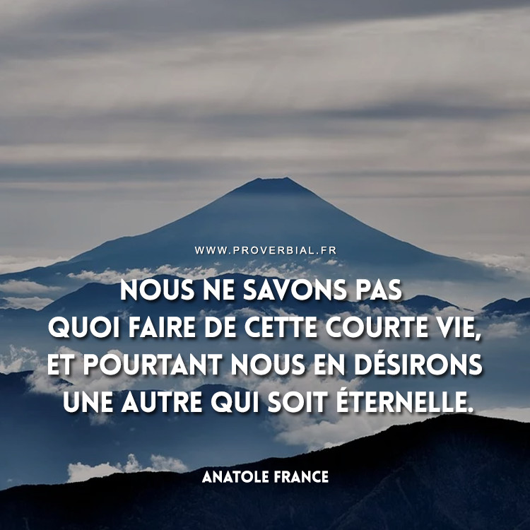 Citation De Anatole France 26 Decembre 19