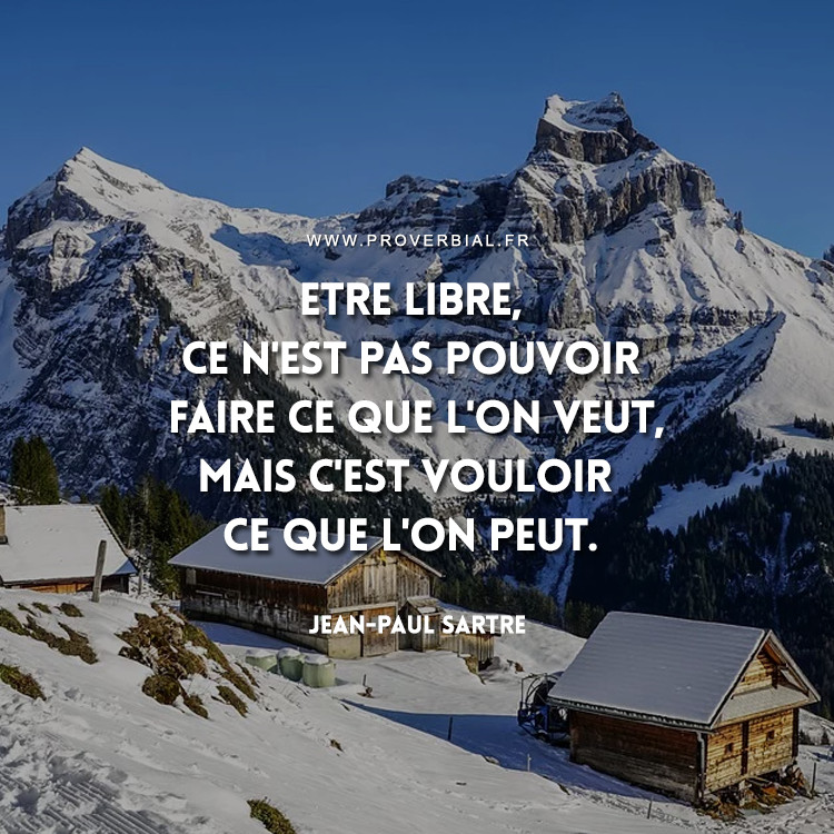Citation de Jean-Paul Sartre
