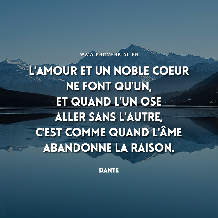 Citation de Dante