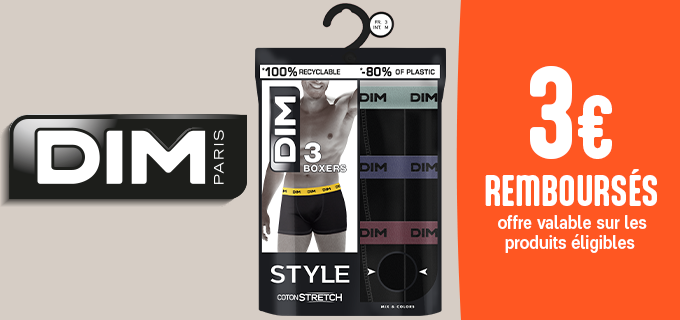 Boxer dim homme fashion carrefour