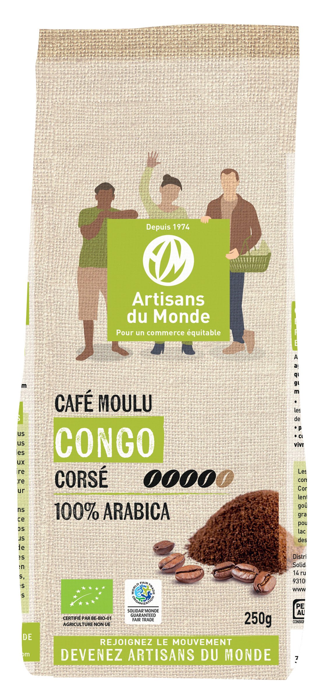 Café usawa en grains - 5kg - bio - Artisans du monde