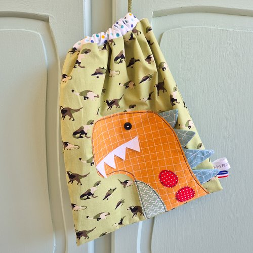 Sac pochon dino
