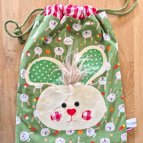 Sac pochon lapin