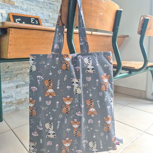 Tote bag enfant, sac bibliothèque