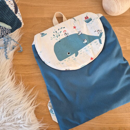 Sac a dos maternelle baleine