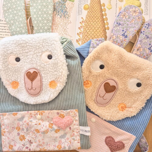 Sac a dos maternelle lapin différents coloris