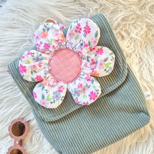 Sac à dos fleur rose