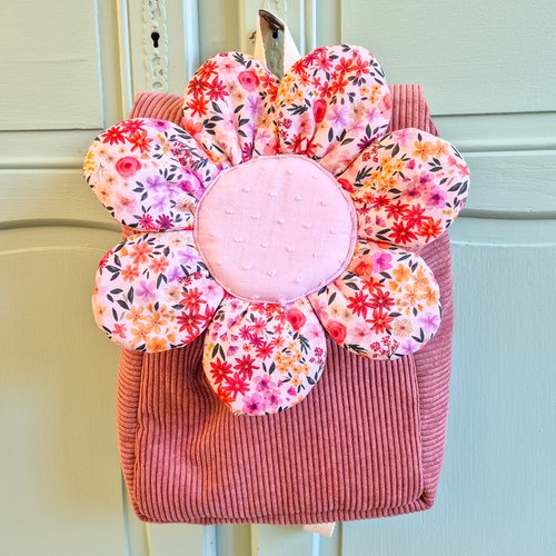 Sac à dos fleur rose