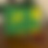 Trousse wax jaune et vert