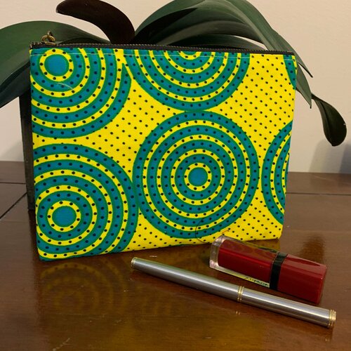Trousse wax jaune et vert