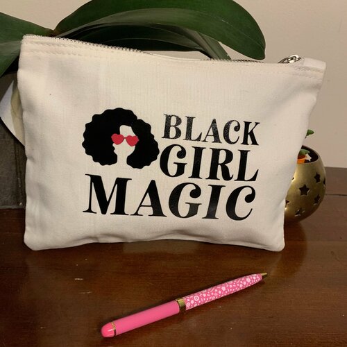 Pochette coton - black girl magic