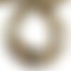 Fil 39cm 95pc environ - perles pierre - agate boules facettées 4mm blanc gris beige marron