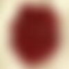 20pc - perles pierre - jade boules 6mm rouge foncé bordeaux