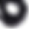 Fil 39cm 42pc environ - perles pierre - tourmaline noire nuggets ovales rectangles 7-10mm