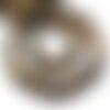 20pc - perles pierre - oeil de tigre boules 4mm mat sablé givré marron noir reflets