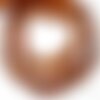 Fil 40cm 145pc env - perles pierre ambre naturelle baltique rocailles chips rondelles 6-12mm cognac orange
