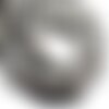 Fil 39cm 85pc env - perles pierre - jaspe paysage boules 4mm gris noir